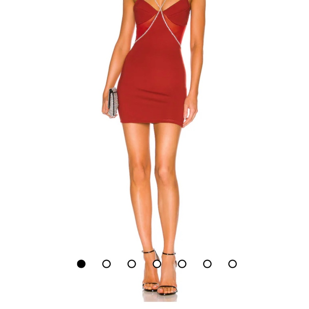 Red diamond mini dress - prom or homecoming dress size S